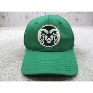 Colorado State Rams Hat Cap Fitted 7 1/8 Green White Logo Zephyr Football Mens